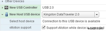 การกำหนดค่าอุปกรณ์ USB Passthrough จาก VMWare ESXi เป็น Virtual Machine 