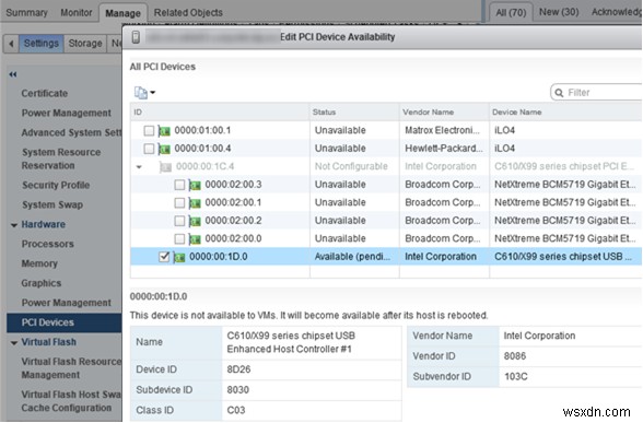 การกำหนดค่าอุปกรณ์ USB Passthrough จาก VMWare ESXi เป็น Virtual Machine 