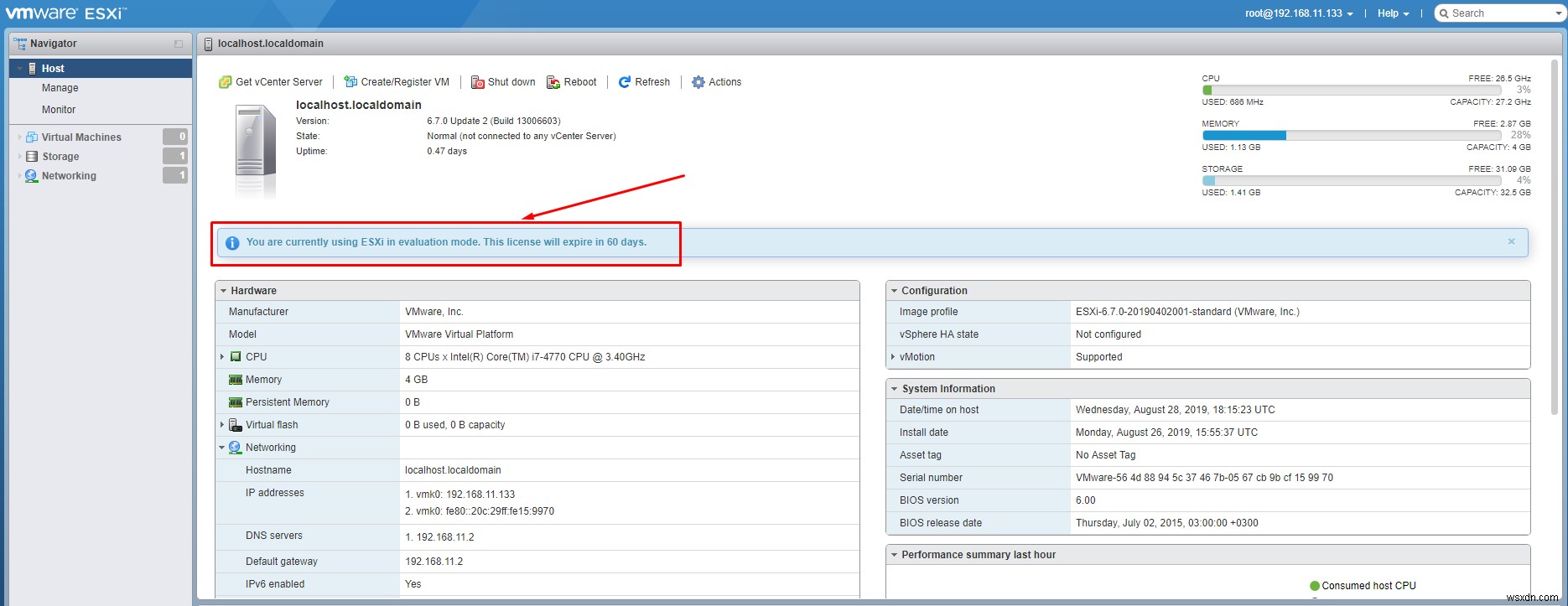 จะติดตั้งและกำหนดค่า VMware Hypervisor (ESXi) ฟรีได้อย่างไร 