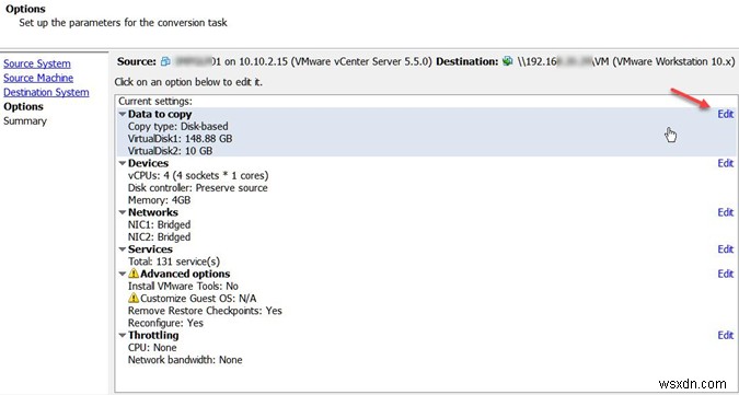 ลดขนาดดิสก์เสมือน VMDK บน VMWare ESXi 