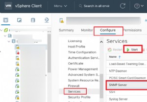 วิธีเปิดใช้งานและกำหนดค่า SNMP บนโฮสต์ VMWare ESXi 
