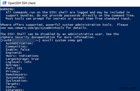 วิธีเปิดใช้งานและกำหนดค่า SNMP บนโฮสต์ VMWare ESXi 