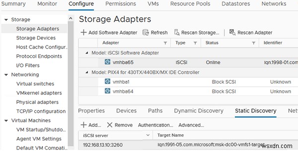 การกำหนดค่า iSCSI Datastore (LUN) บน VMware ESXi 