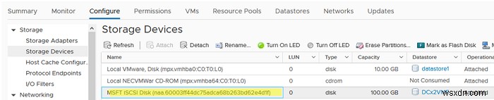 การกำหนดค่า iSCSI Datastore (LUN) บน VMware ESXi 