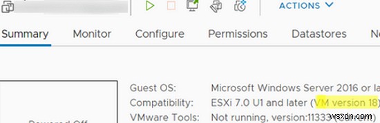 จะอัพเกรดเวอร์ชั่นฮาร์ดแวร์ VM ใน VMware ESXi ได้อย่างไร? 