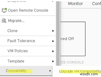 จะอัพเกรดเวอร์ชั่นฮาร์ดแวร์ VM ใน VMware ESXi ได้อย่างไร? 