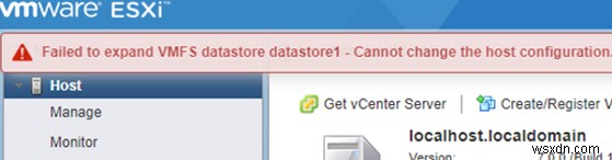 การเพิ่มความจุ VMFS Datastore บน VMware ESXi (vSphere) 