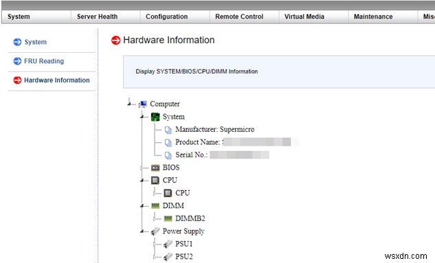 IPMI:การกำหนดค่า SuperMicro Remote Management Interface 