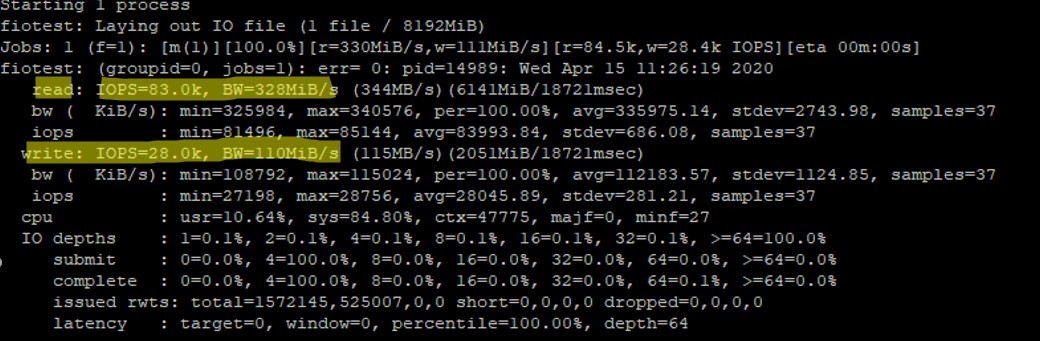 จะตรวจสอบประสิทธิภาพของดิสก์ (IOPS และเวลาแฝง) ใน Linux ได้อย่างไร 