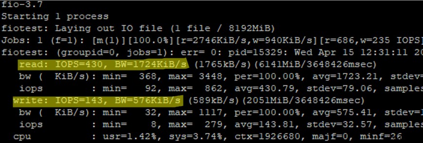 จะตรวจสอบประสิทธิภาพของดิสก์ (IOPS และเวลาแฝง) ใน Linux ได้อย่างไร 