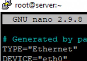 การกำหนดการตั้งค่าเครือข่ายบน RHEL/CentOS 