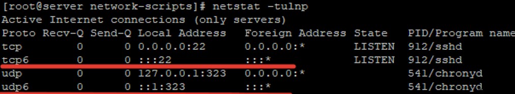 การกำหนดการตั้งค่าเครือข่ายบน RHEL/CentOS 