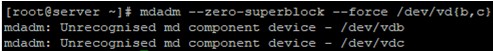 การกำหนดค่าซอฟต์แวร์ RAID บน Linux โดยใช้ MDADM 