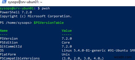 การติดตั้ง PowerShell Core บน Linux Distros 