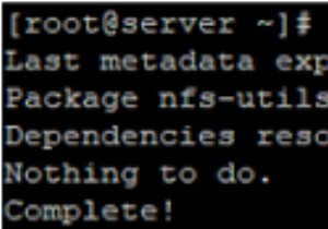 การกำหนดค่าเซิร์ฟเวอร์ NFS และไคลเอนต์บน Linux CentOS/RHEL 