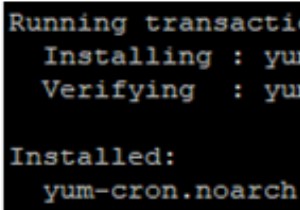 เปิดใช้งานการอัปเดตแพ็คเกจอัตโนมัติบน RHEL/CentOS 