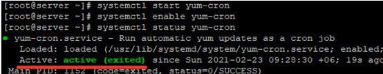 เปิดใช้งานการอัปเดตแพ็คเกจอัตโนมัติบน RHEL/CentOS 