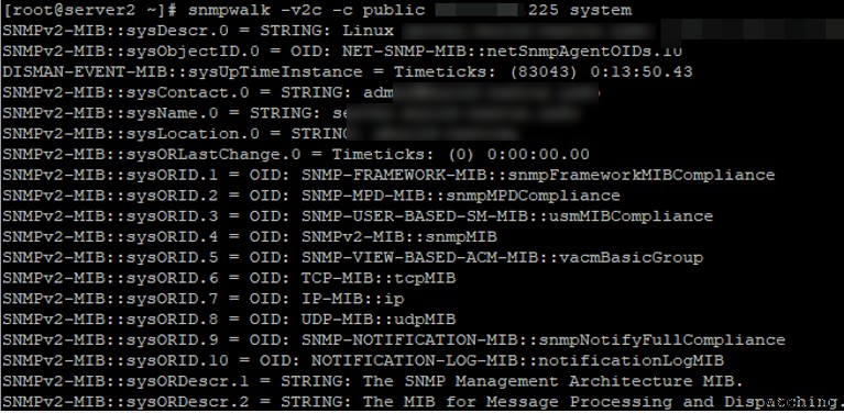 ติดตั้งและกำหนดค่า SNMP บน RHEL/CentOS/Fedor 