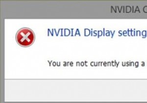 คุณไม่ได้ใช้จอแสดงผลที่แนบมากับ NVIDIA GPU [แก้ไข] 
