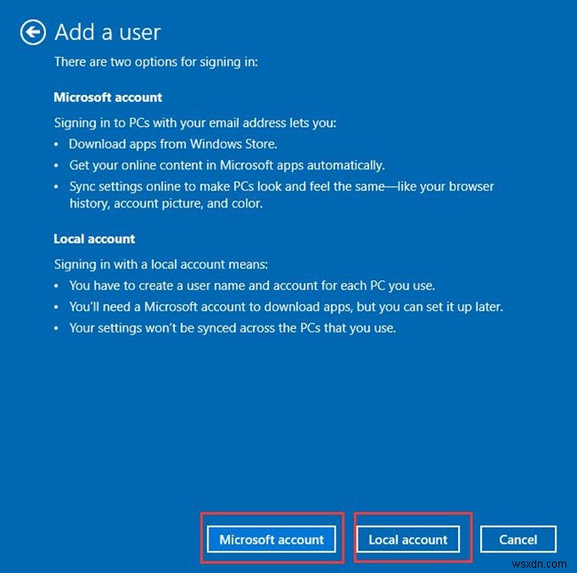 Windows 10 ไม่สามารถเพิ่มผู้ใช้ใหม่ให้กับพีซีเครื่องนี้ได้ 