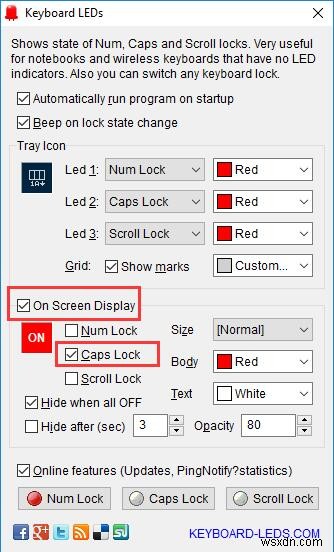 แก้ไข:ไม่มีตัวบ่งชี้ Caps Lock บนแป้นพิมพ์ Windows 10, 8, 7 