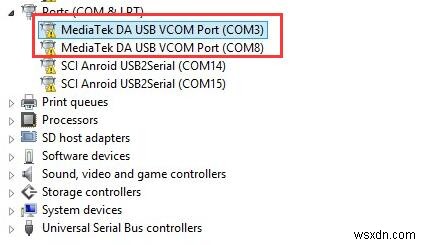 แก้ไขข้อผิดพลาด MTK (MediaTek) VCOM USB Drivers บน Windows 10 