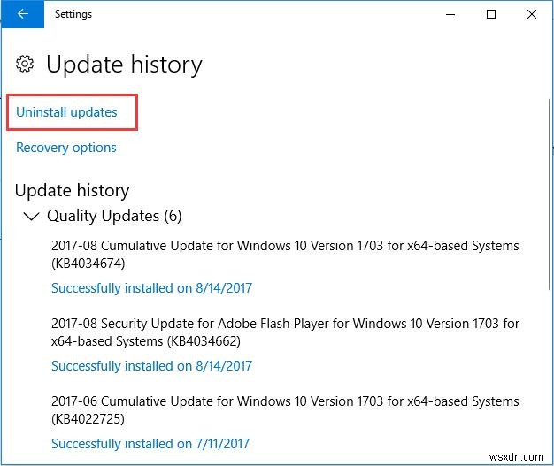 แก้ไขแล้ว:Wea Uncorrectable Error BSOD Windows 10 