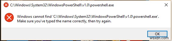 วิธีแก้ไข Windows PowerShell ที่หายไปจากปัญหาเมนูเริ่มใน Windows 10 