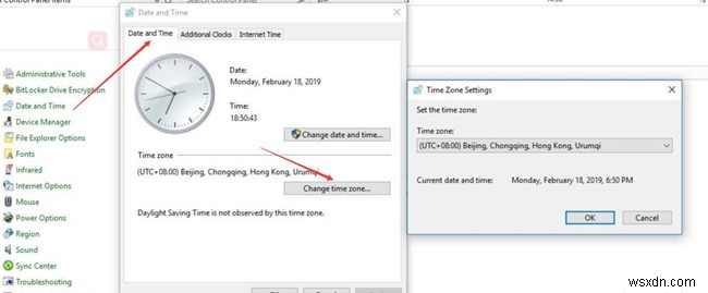 วิธีเปลี่ยนเวลาใน Windows 10 