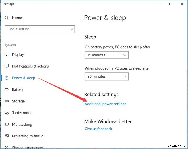 แก้ไข:ตัวเลือกสลีปหายไปจากตัวเลือกพลังงานใน Windows 10 