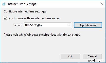 แก้ไข:เวลาจะไม่ซิงค์และอัปเดตใน Windows 10 