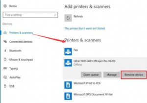 แก้ไขเครื่องพิมพ์ไม่ทำงานบน Windows 10 