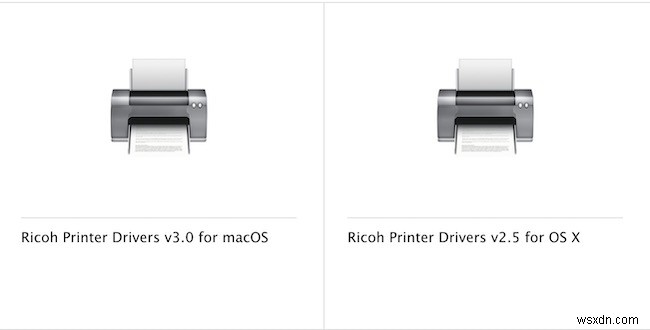 วิธีการติดตั้งไดรเวอร์เครื่องพิมพ์ Ricoh สำหรับ Windows 10 และ Mac 