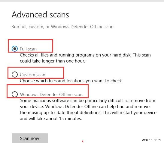 แก้ไข:Windows Defender จะไม่สแกนบน Windows 10 