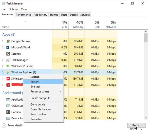 แก้ไข:File Explorer ไม่ตอบสนองใน Windows 10 