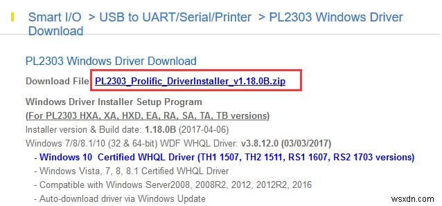 แก้ไขข้อผิดพลาด Prolific USB to Serial Comm Port Driver บน Windows 10/11 