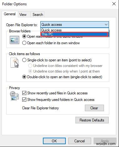 วิธีแก้ไข Quick Access ไม่ทำงานใน Windows 10 