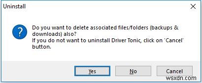 วิธีถอนการติดตั้ง Driver Tonic (รวมถึงจะไม่ถอนการติดตั้งโซลูชัน) 