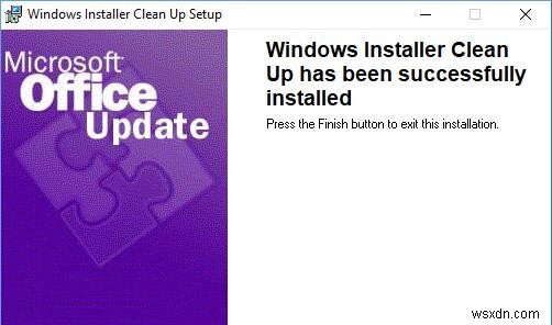 Windows Installer Cleanup Utility:ดาวน์โหลด &การใช้งาน 