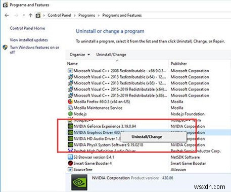 วิธีถอนการติดตั้งไดรเวอร์ NVIDIA บน Windows 10, 8, 7 
