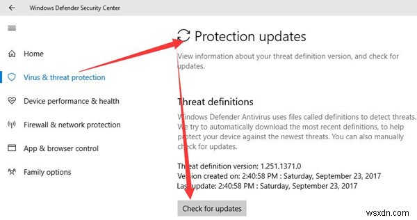 วิธีอัปเดต Windows Defender โดยอัตโนมัติและด้วยตนเอง 