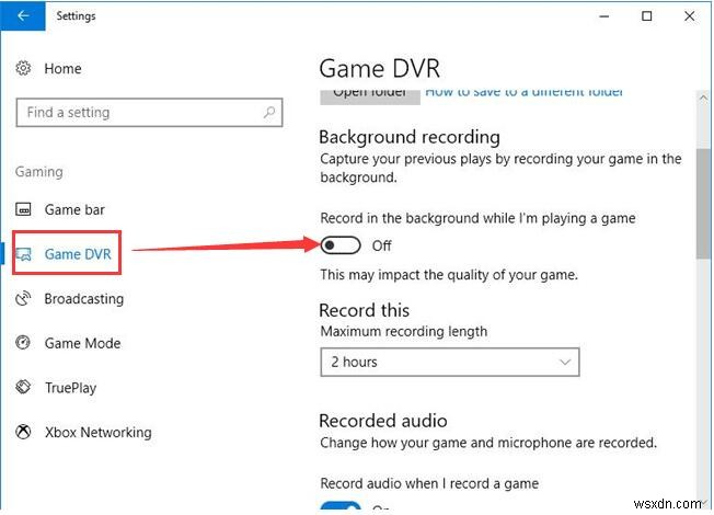 วิธีปิดการใช้งาน Game Bar และ DVR บน Windows 10/11 