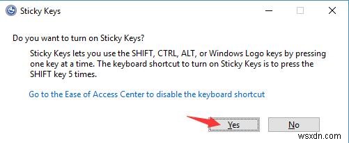 วิธีเปิดหรือปิด Sticky Keys บน Windows 10 