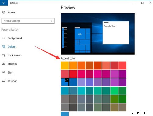 วิธีปรับแต่ง Windows 10 Color 