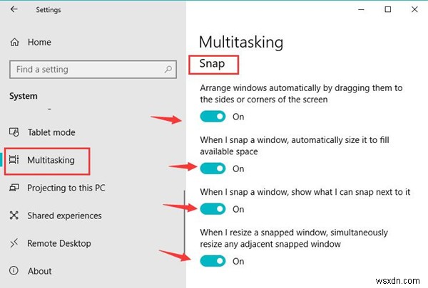 วิธีแยกหน้าจอใน Windows 10 