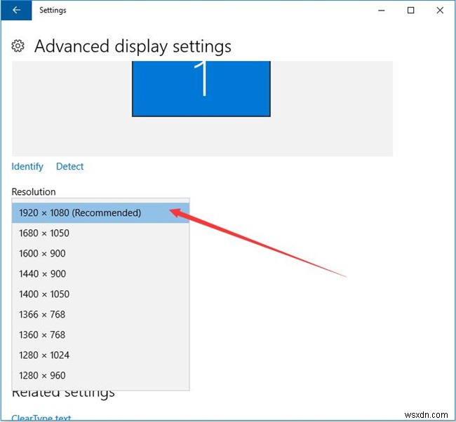 วิธีเปลี่ยนความละเอียดหน้าจอใน Windows 10 