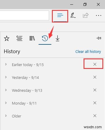 วิธีล้างประวัติ แคช ข้อมูล คุกกี้ใน Microsoft Edge 