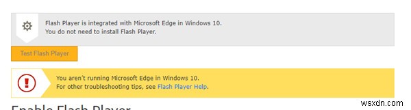 วิธีเปิดใช้งาน Adobe Flash Player บน Windows 10 