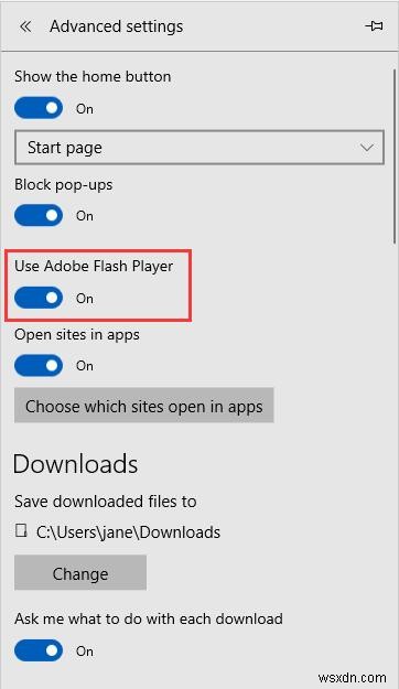 วิธีเปิดใช้งาน Adobe Flash Player บน Windows 10 