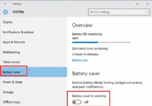 วิธีใช้โหมดประหยัดแบตเตอรี่ใน Windows 10 